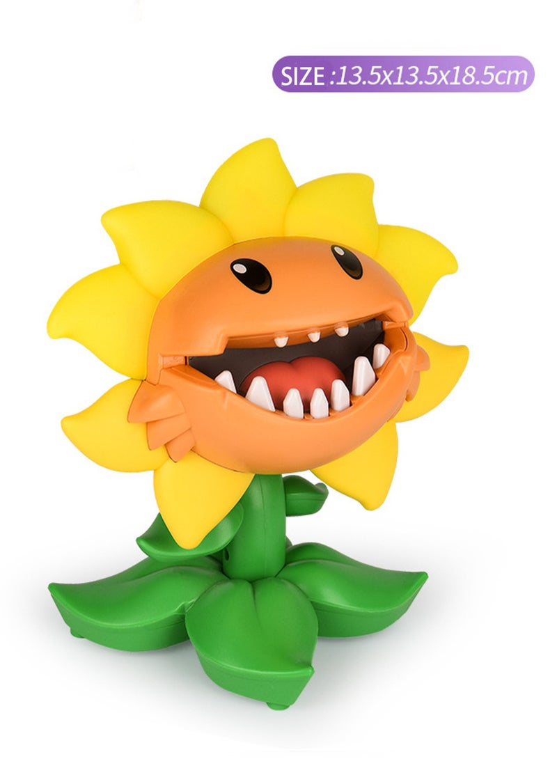 Plants vs. Zombies Finger Biting and Tooth Extraction Game, Big Mouth Chopper Model Parent-child Games and Toys, Great Gift for Kids and Fans (Sunflower) - Image 2
